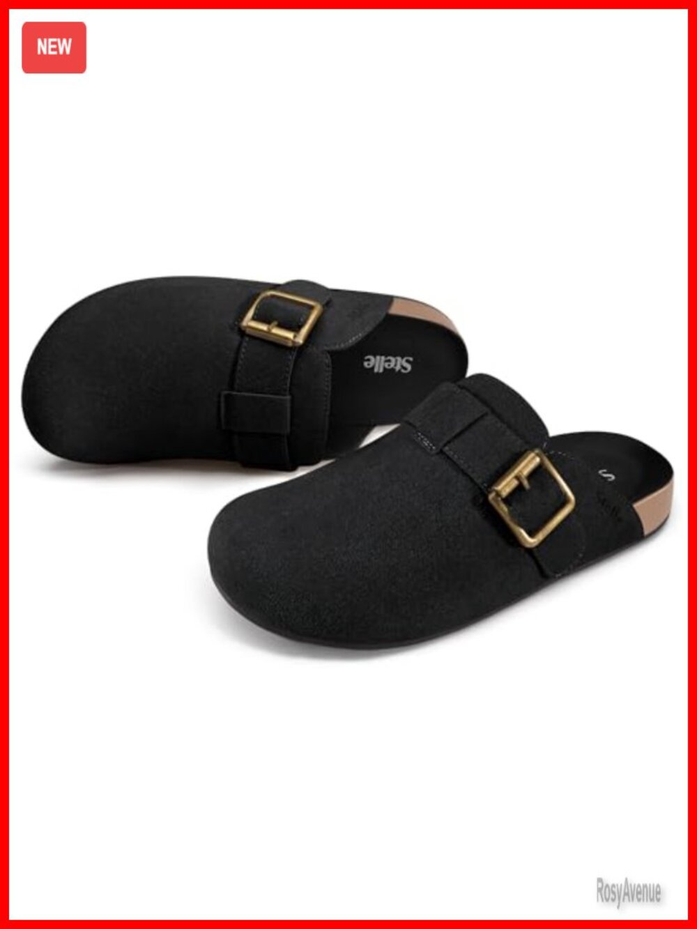 Stelle Suede Clogs for Women Men Slip-On Comfortable Potato Shoes